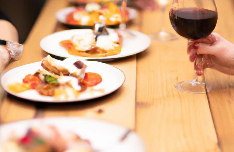 お洒落な昼飲み女子会、こだわりのワインと共に楽しいランチを！