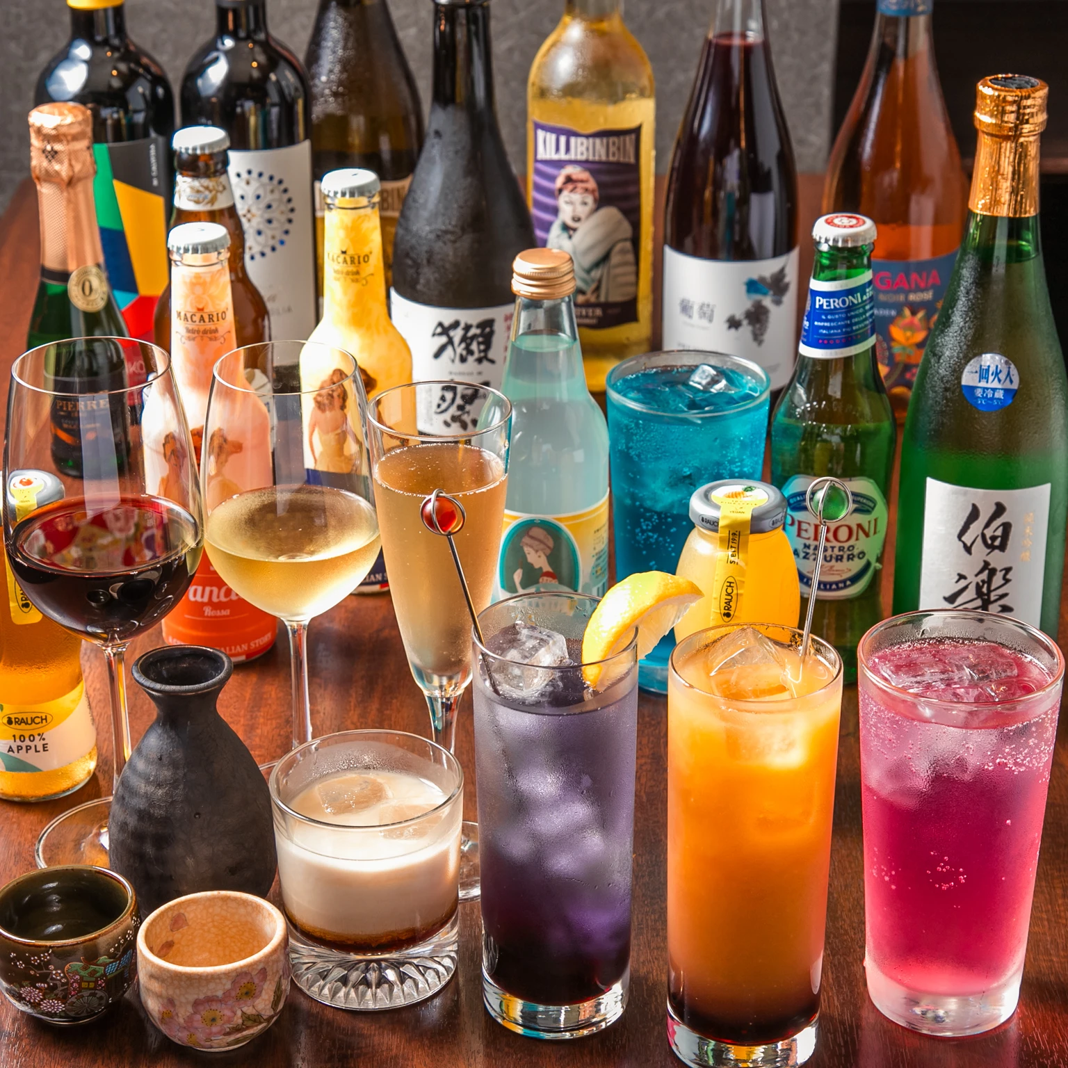豊富なドリンクメニュー